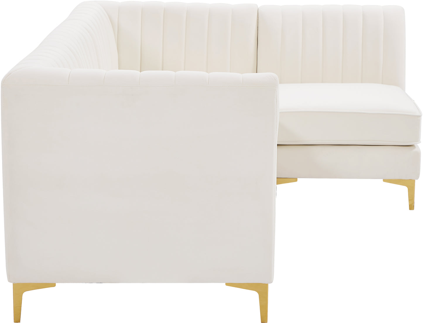 julia cream velvet modular sectional sec4a