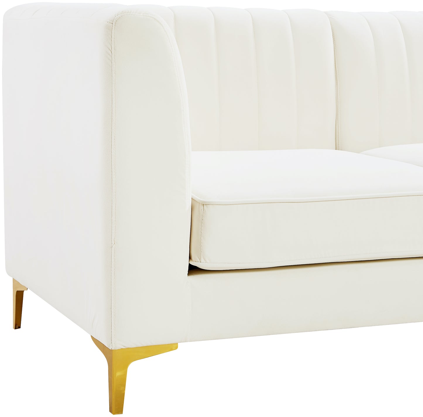 julia cream velvet modular sectional sec4a