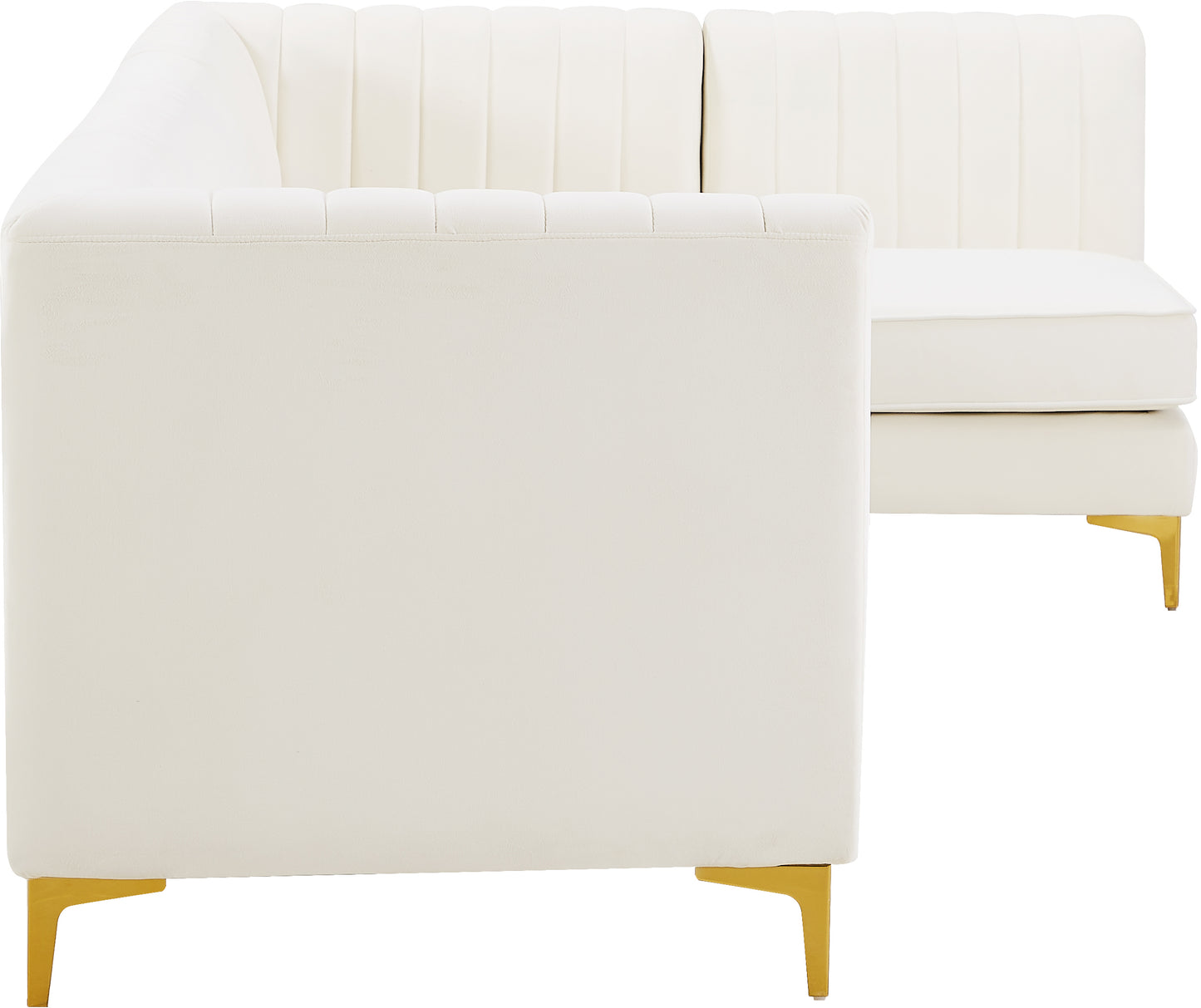 julia cream velvet modular sectional sec5b