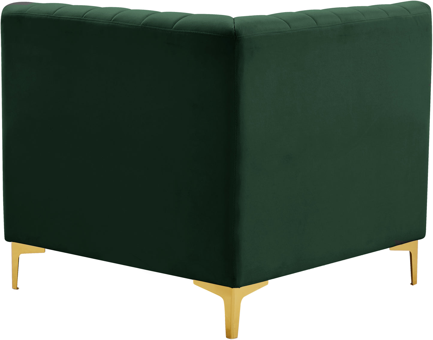 julia green velvet corner chair corner