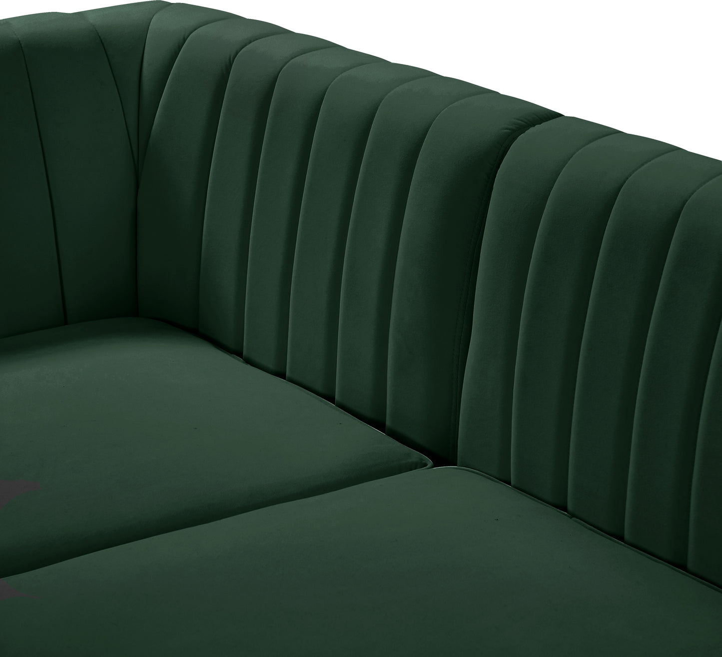 julia green velvet modular sectional s67