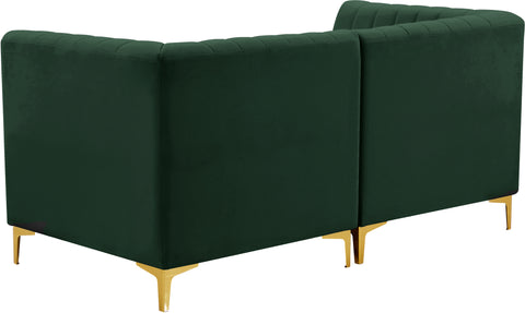 Julia Green Velvet Modular Sectional S67