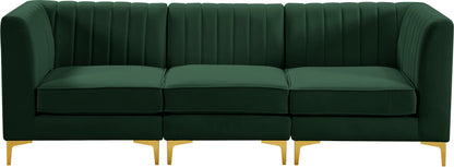 Julia Green Velvet Modular Sectional S93