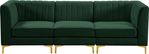 Julia Green Velvet Modular Sectional S93