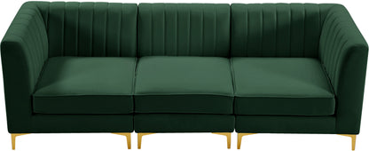 Julia Green Velvet Modular Sectional S93