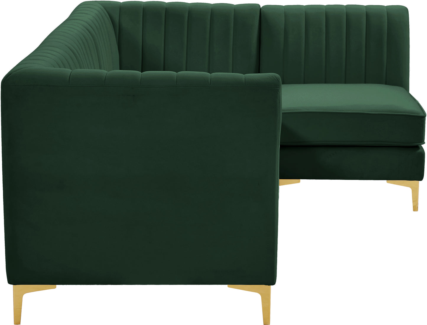 julia green velvet modular sectional sec4a