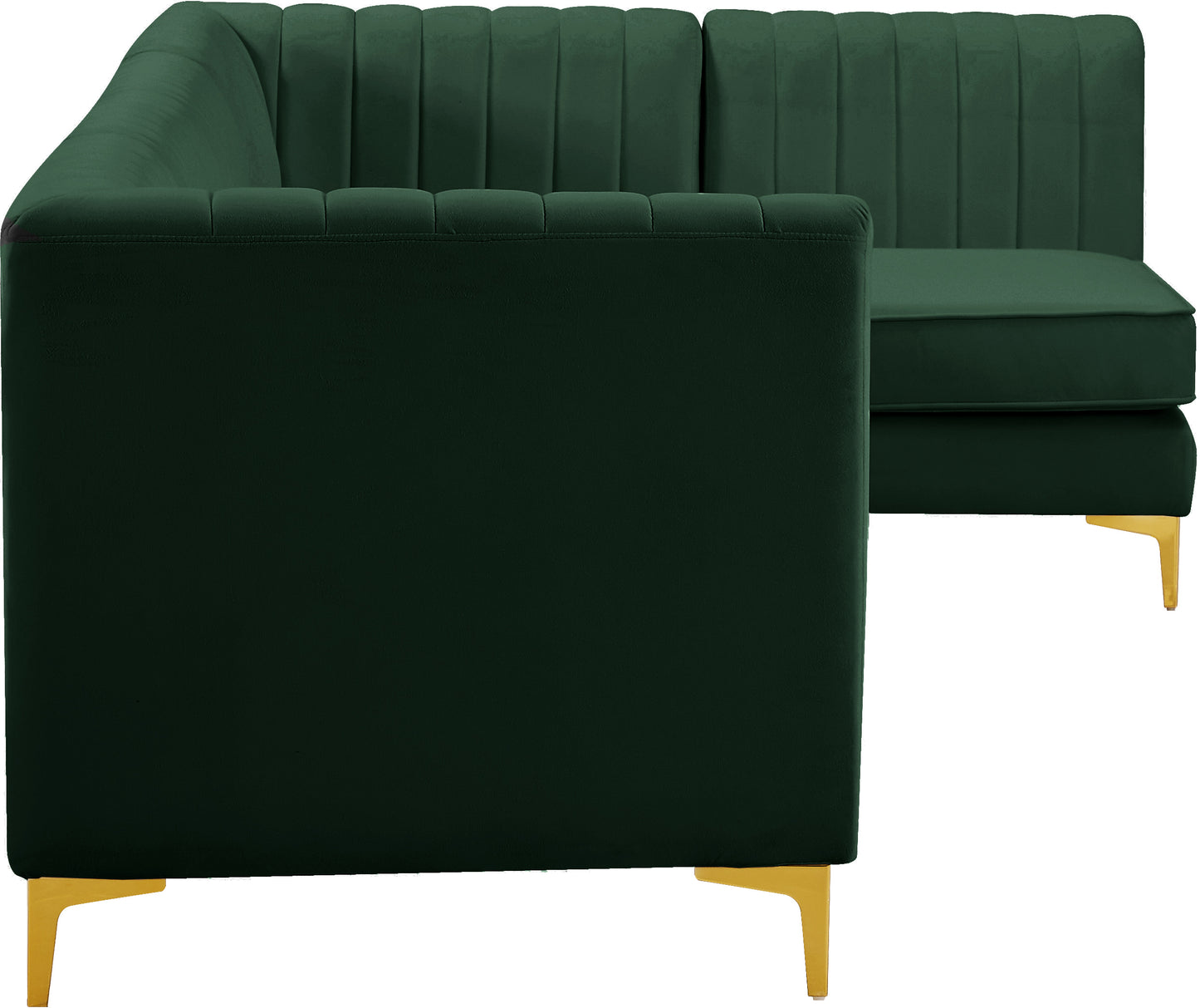 julia green velvet modular sectional sec5b