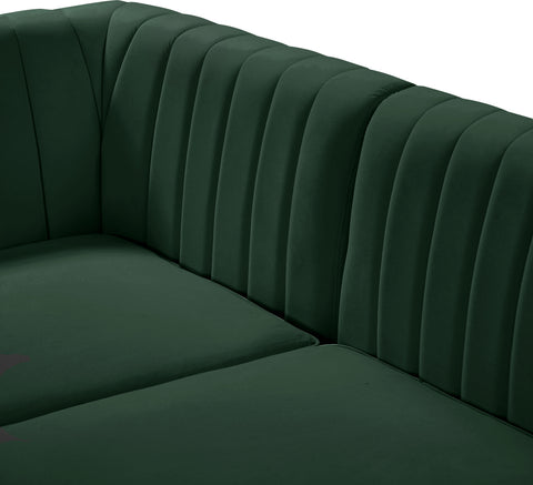 Julia Green Velvet Modular Sectional Sec6B