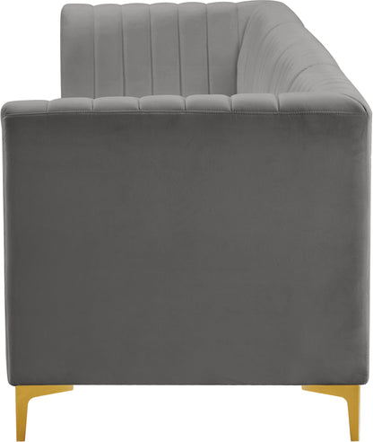 Julia Grey Velvet Modular Sofa S119