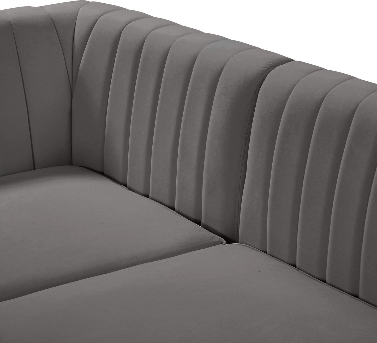 julia grey velvet modular sofa s67