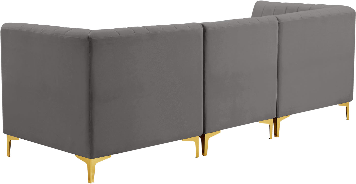 julia grey velvet modular sofa s93