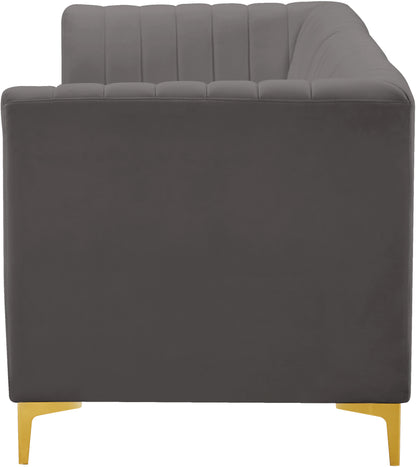 Julia Grey Velvet Modular Sofa S93