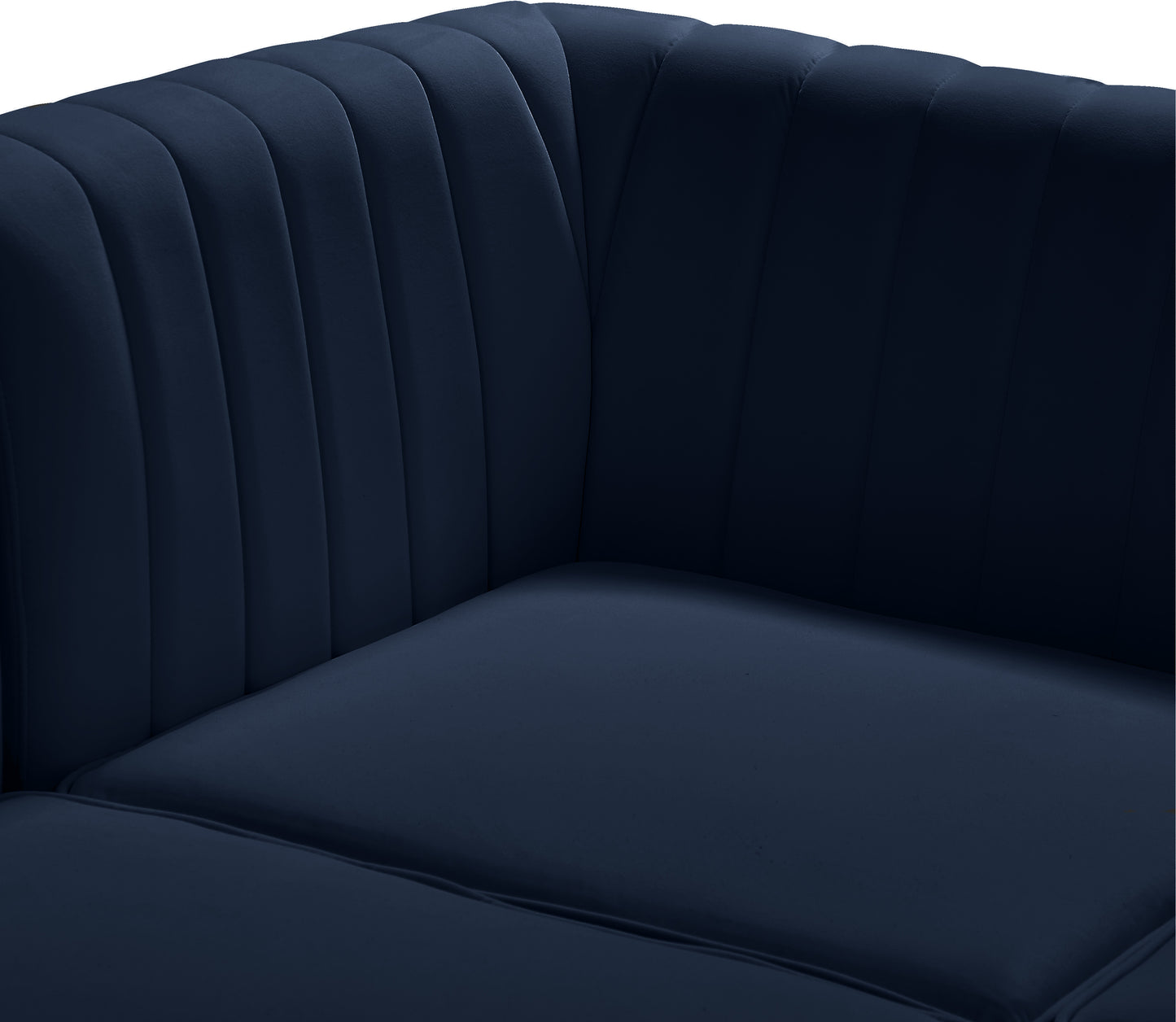 julia navy velvet modular sofa s119