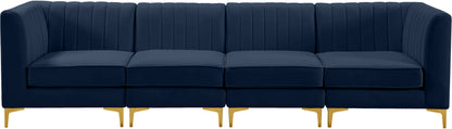 Julia Navy Velvet Modular Sofa S119