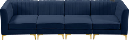 Julia Navy Velvet Modular Sofa S119