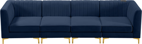 Julia Navy Velvet Modular Sofa S119