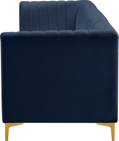 Julia Navy Velvet Modular Sofa S119