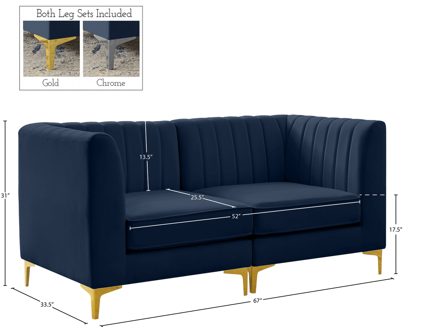 julia navy velvet modular sofa s67