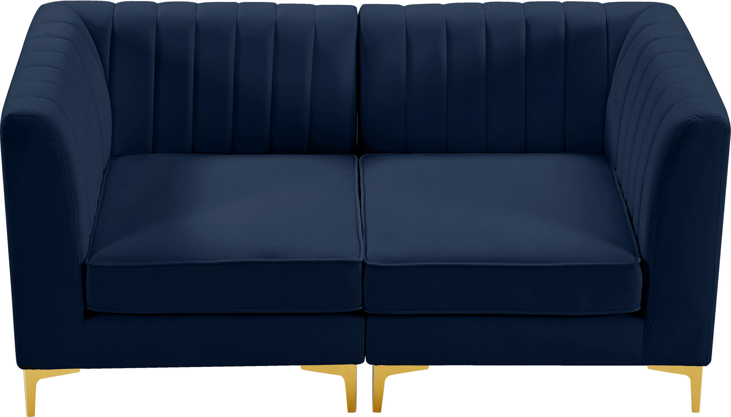 julia navy velvet modular sofa s67