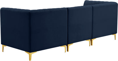 Julia Navy Velvet Modular Sofa S93