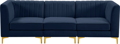 Julia Navy Velvet Modular Sofa S93