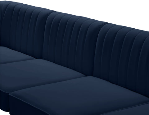 Julia Navy Velvet Modular Sectional Sec8B