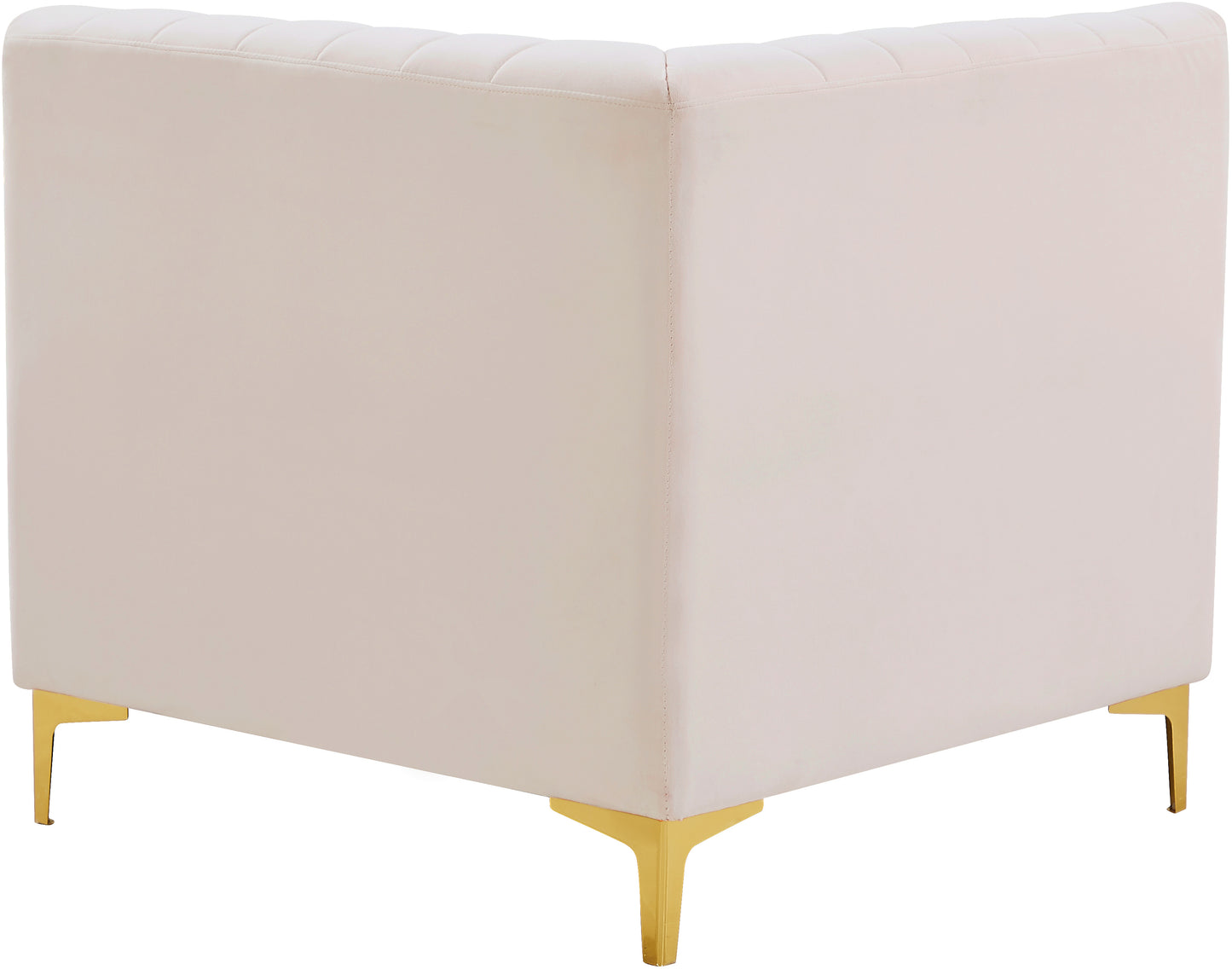 julia pink velvet corner chair corner