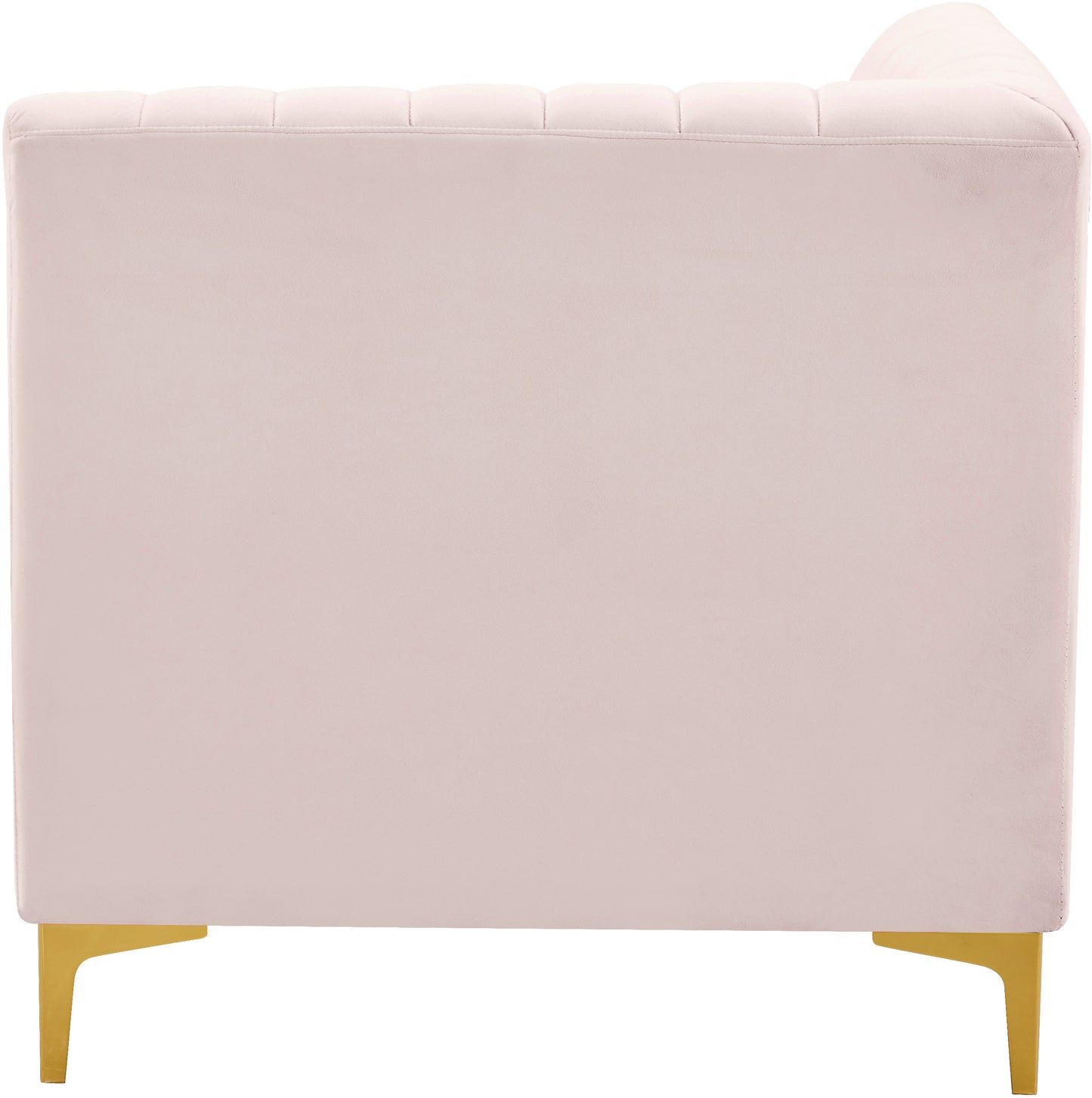 julia pink velvet corner chair corner