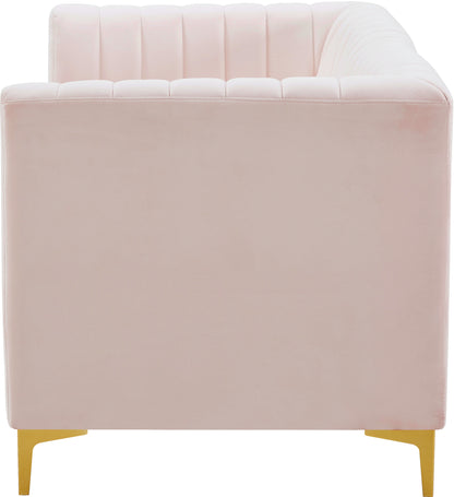 Julia Pink Velvet Modular Sectional S67