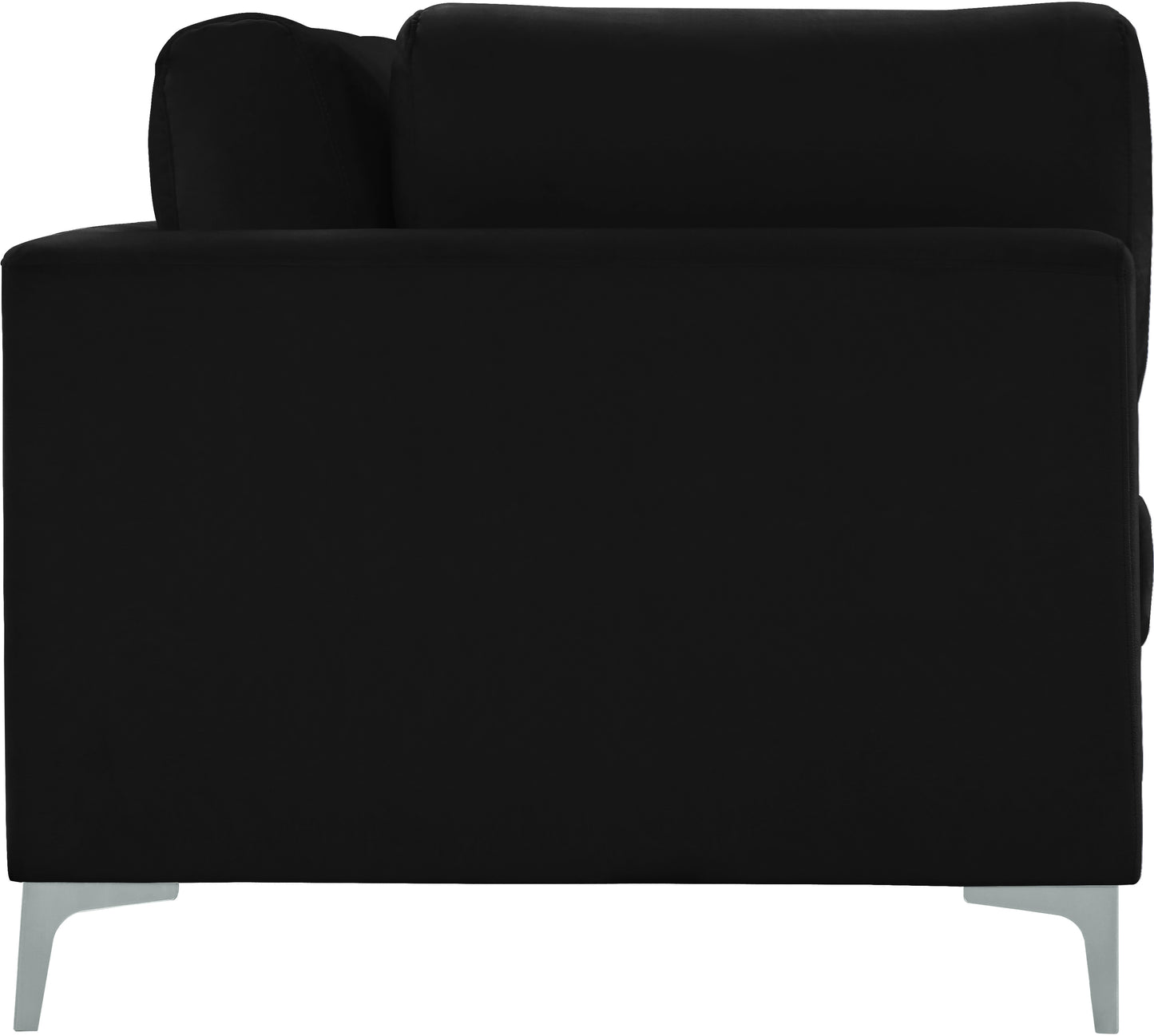 alina black velvet modular sofa (3 boxes) s108