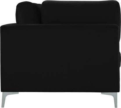 Alina Black Velvet Modular Sofa (4 Boxes) S142