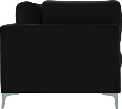 Alina Black Velvet Modular Sofa S75