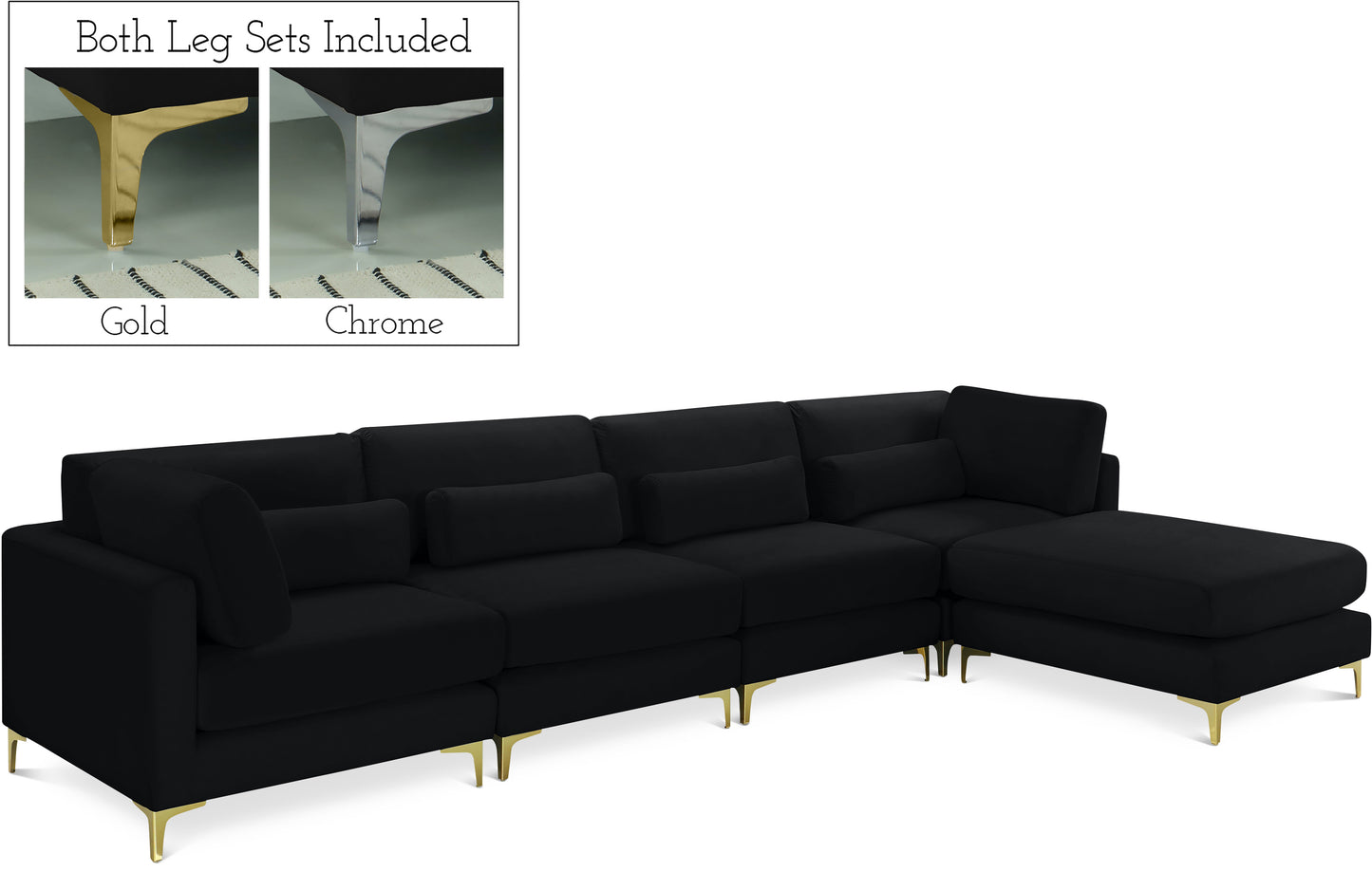 modular sectional (5 boxes)