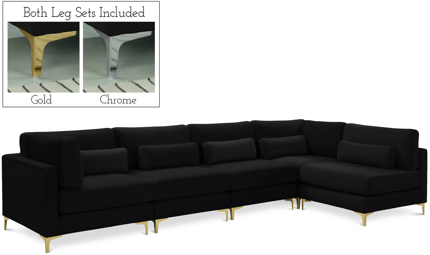 modular sectional (5 boxes)