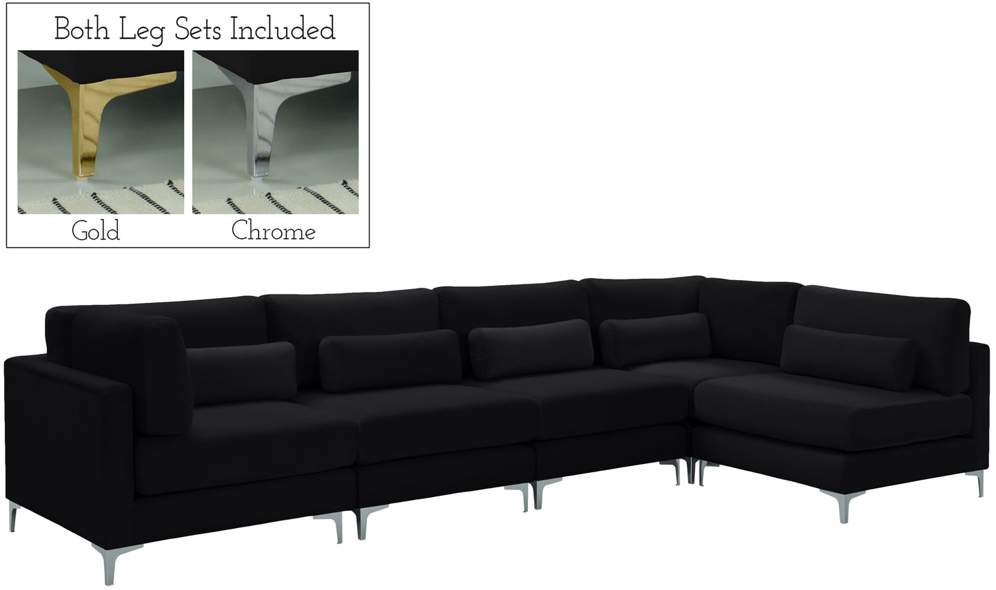 modular sectional (5 boxes)