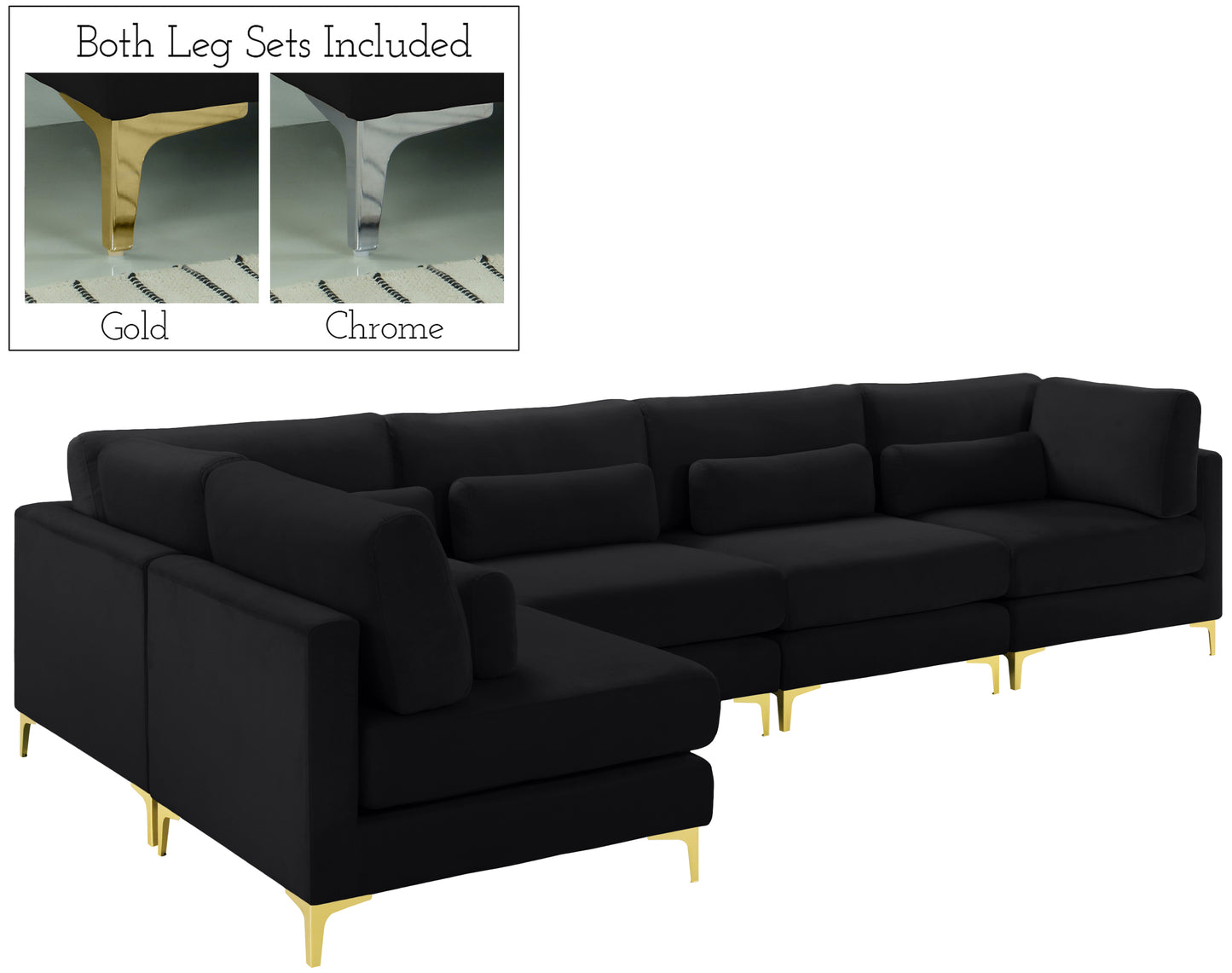 modular sectional (5 boxes)