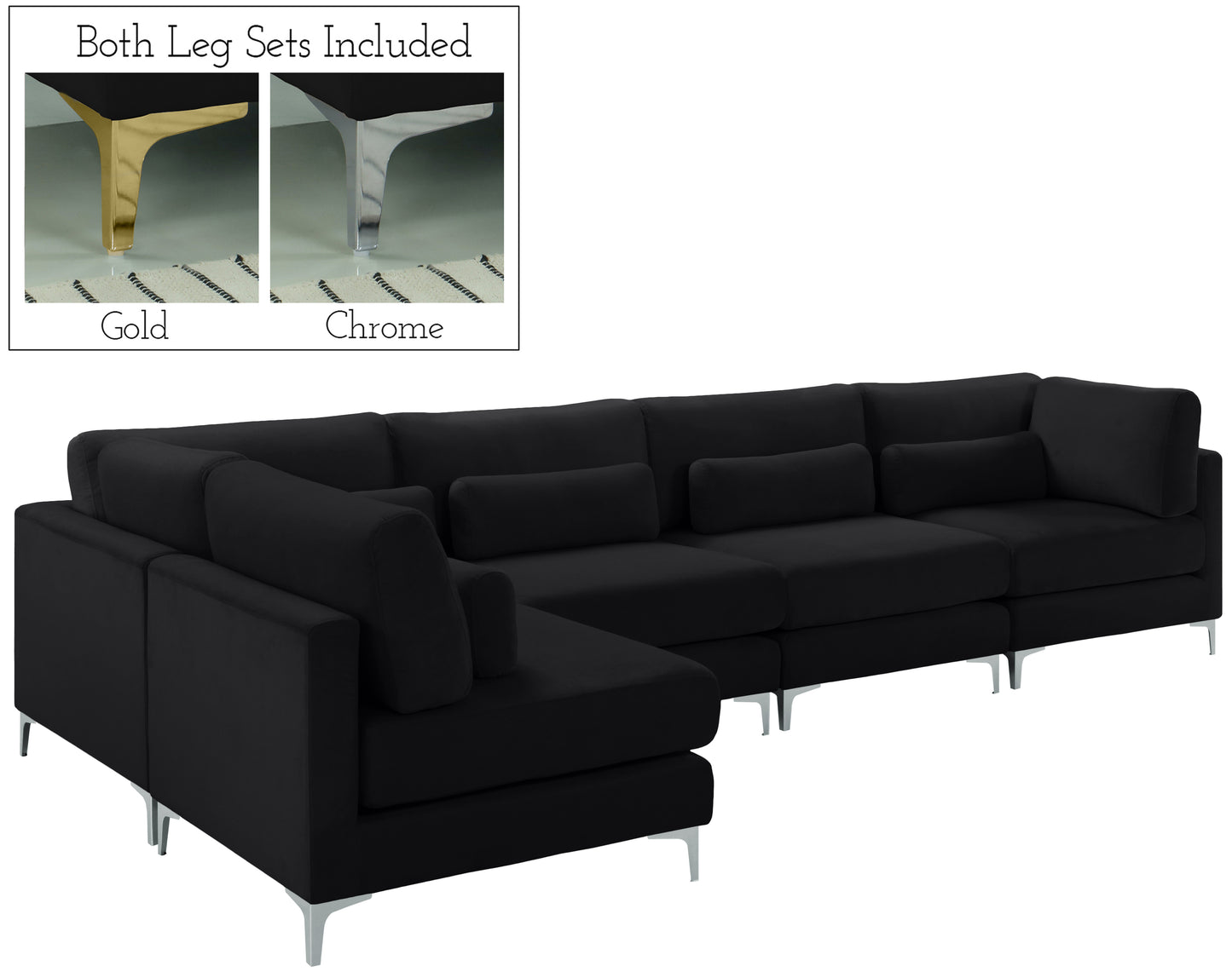 modular sectional (5 boxes)