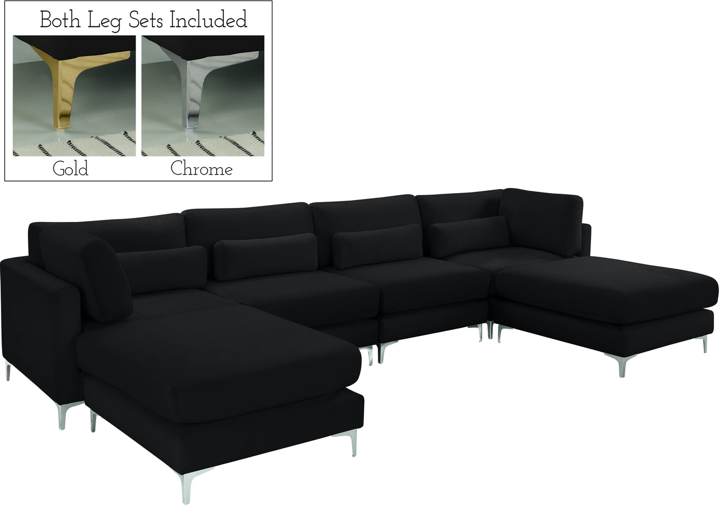 modular sectional (6 boxes)