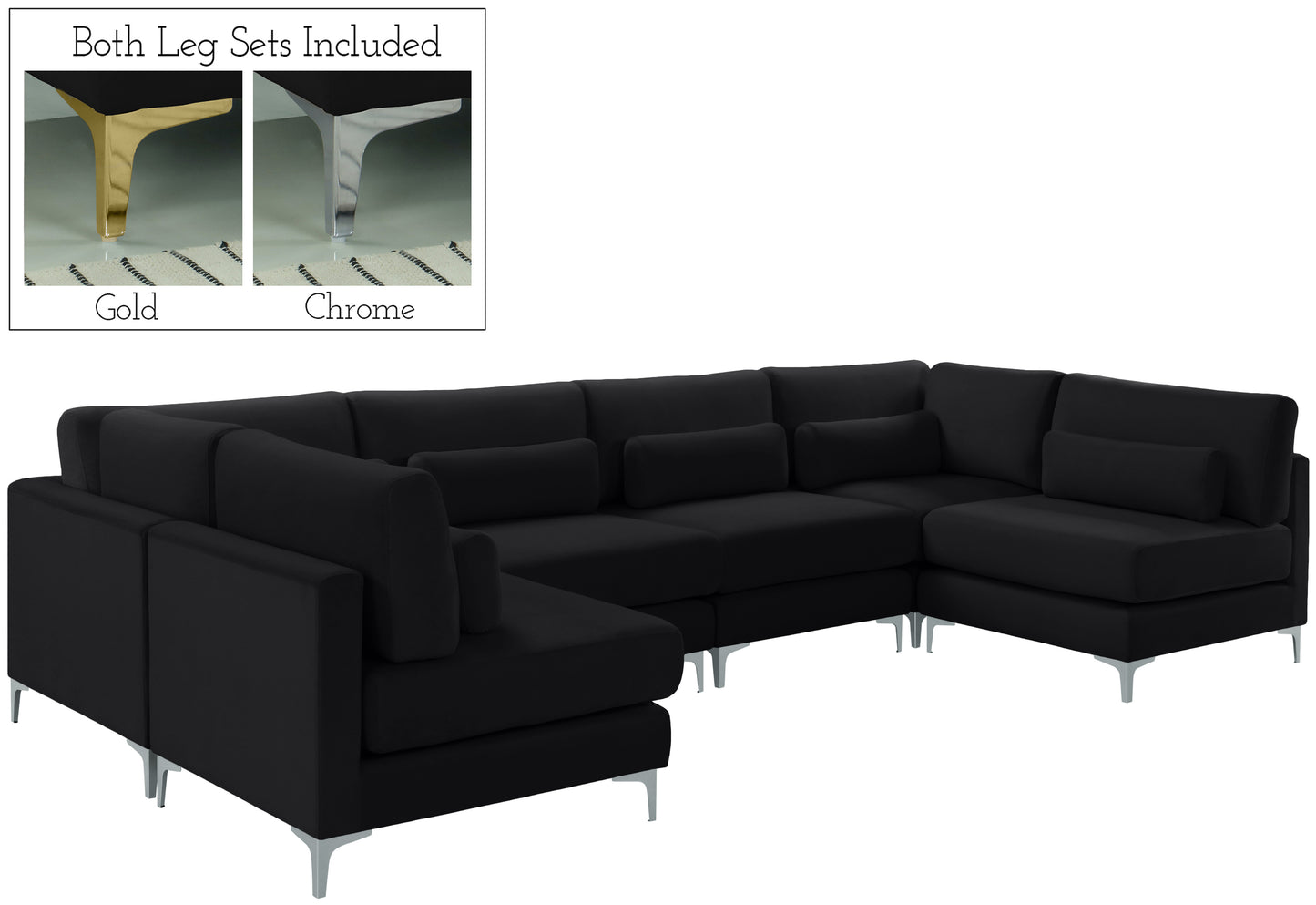 modular sectional (6 boxes)