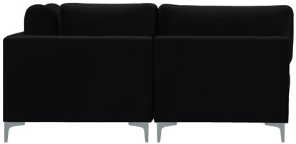 Alina Black Velvet Modular Sectional (6 Boxes) Sec6C