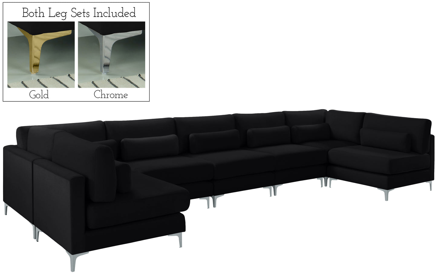 modular sectional (7 boxes)