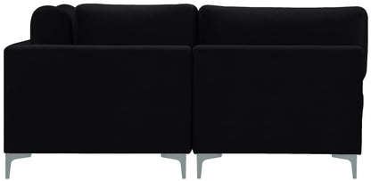 Alina Black Velvet Modular Sectional (7 Boxes) Sec7B