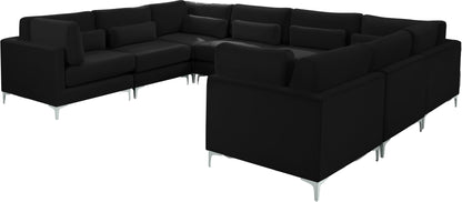 Alina Black Velvet Modular Sectional (8 Boxes) Sec8A