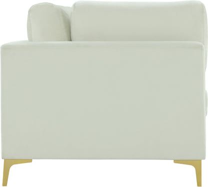 Alina Cream Velvet Modular Sofa (3 Boxes) S108