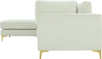 Alina Cream Velvet Modular Sectional (4 Boxes) Sec4A