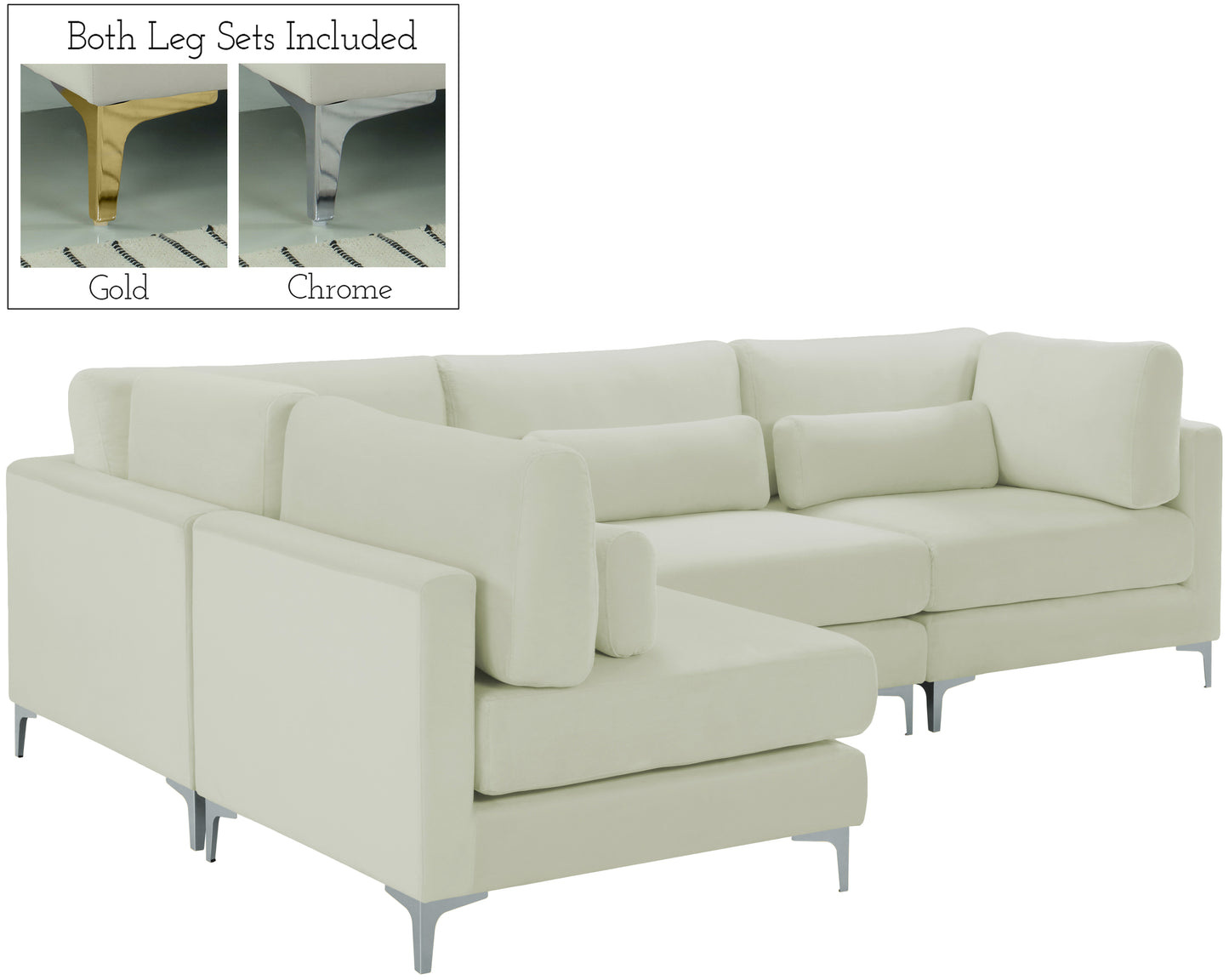 modular sectional (4 boxes)