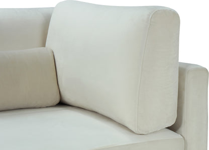 Alina Cream Velvet Modular Sectional (4 Boxes) Sec4B