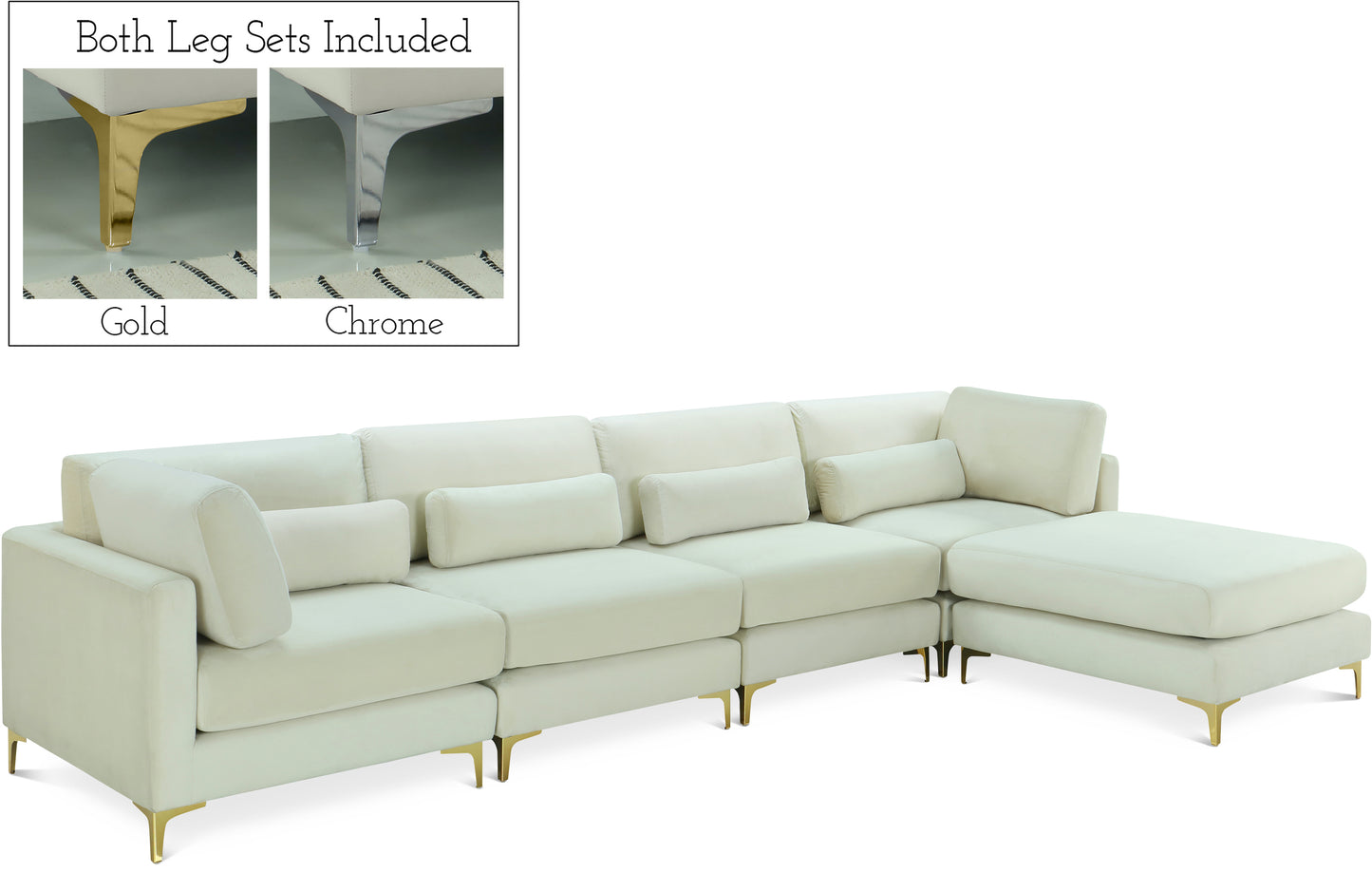 modular sectional (5 boxes)