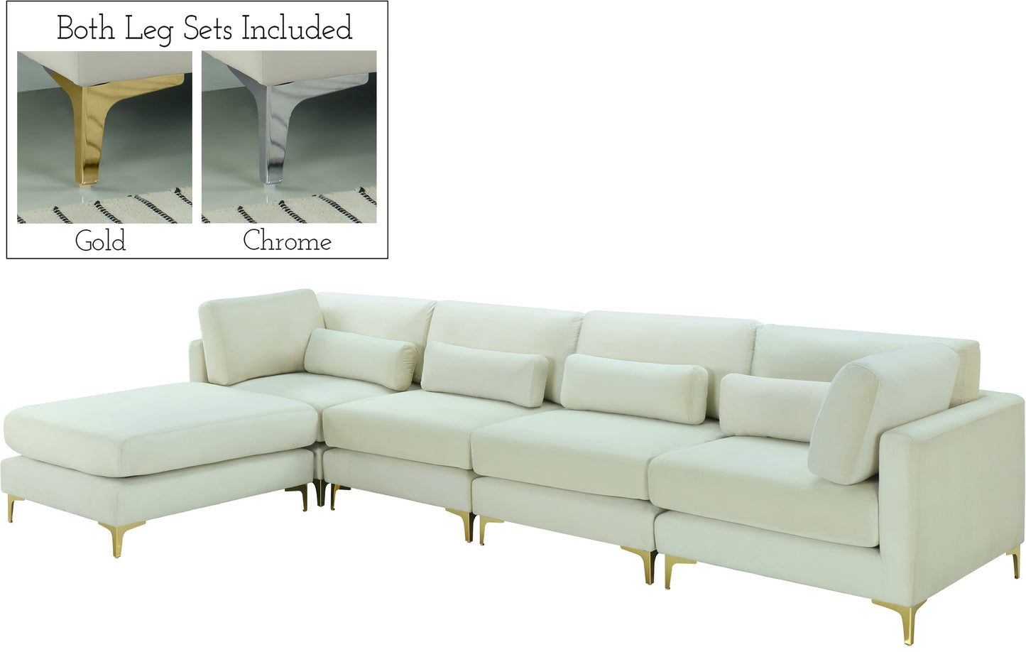 modular sectional (5 boxes)