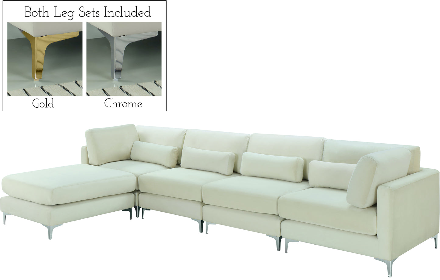 modular sectional (5 boxes)